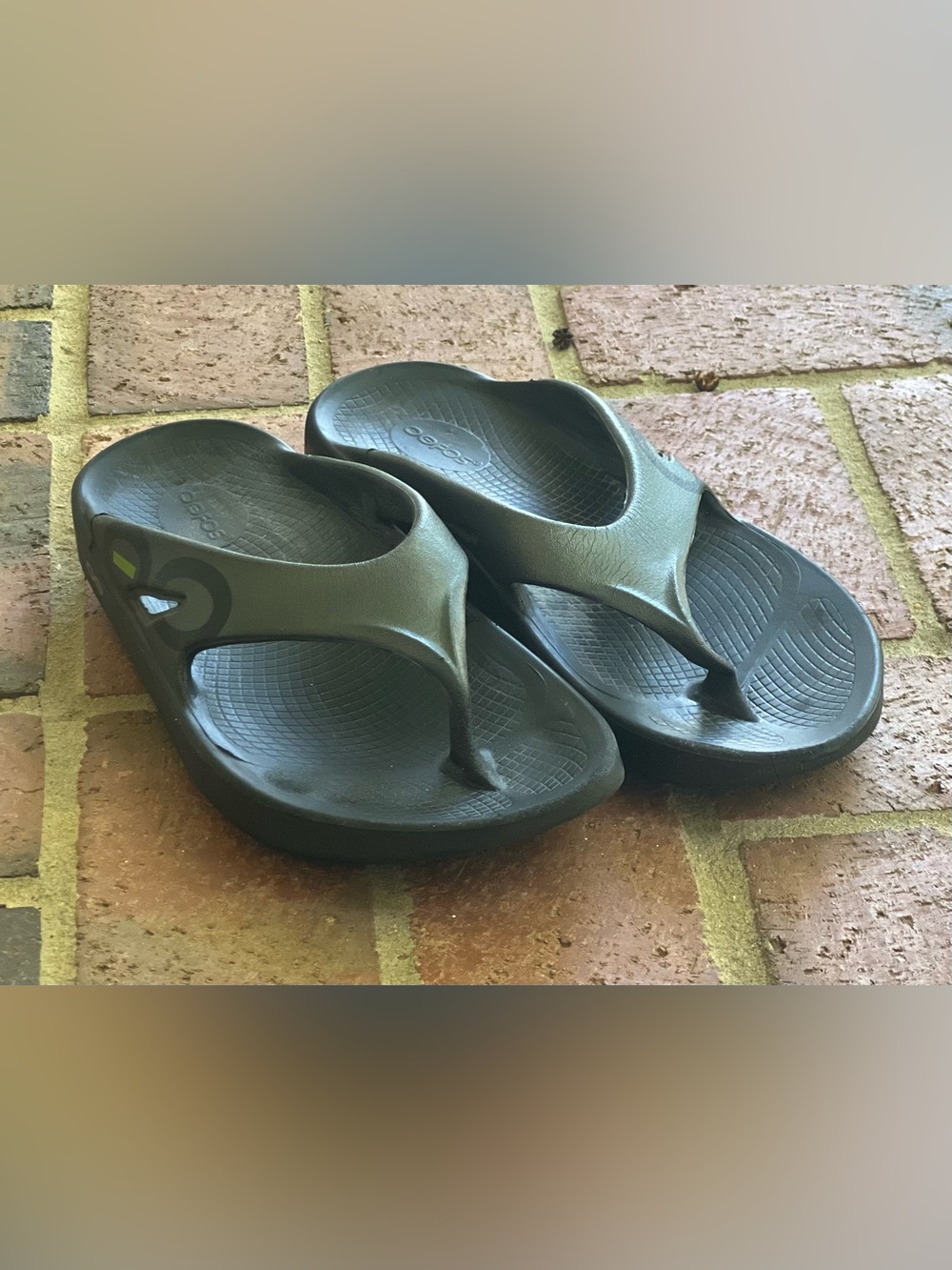 OOFOS OOriginal Sport Sandals Tactical Green Black Sz M8 - W10